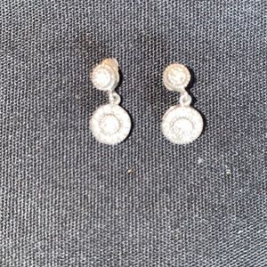 Earrings 14k white gold